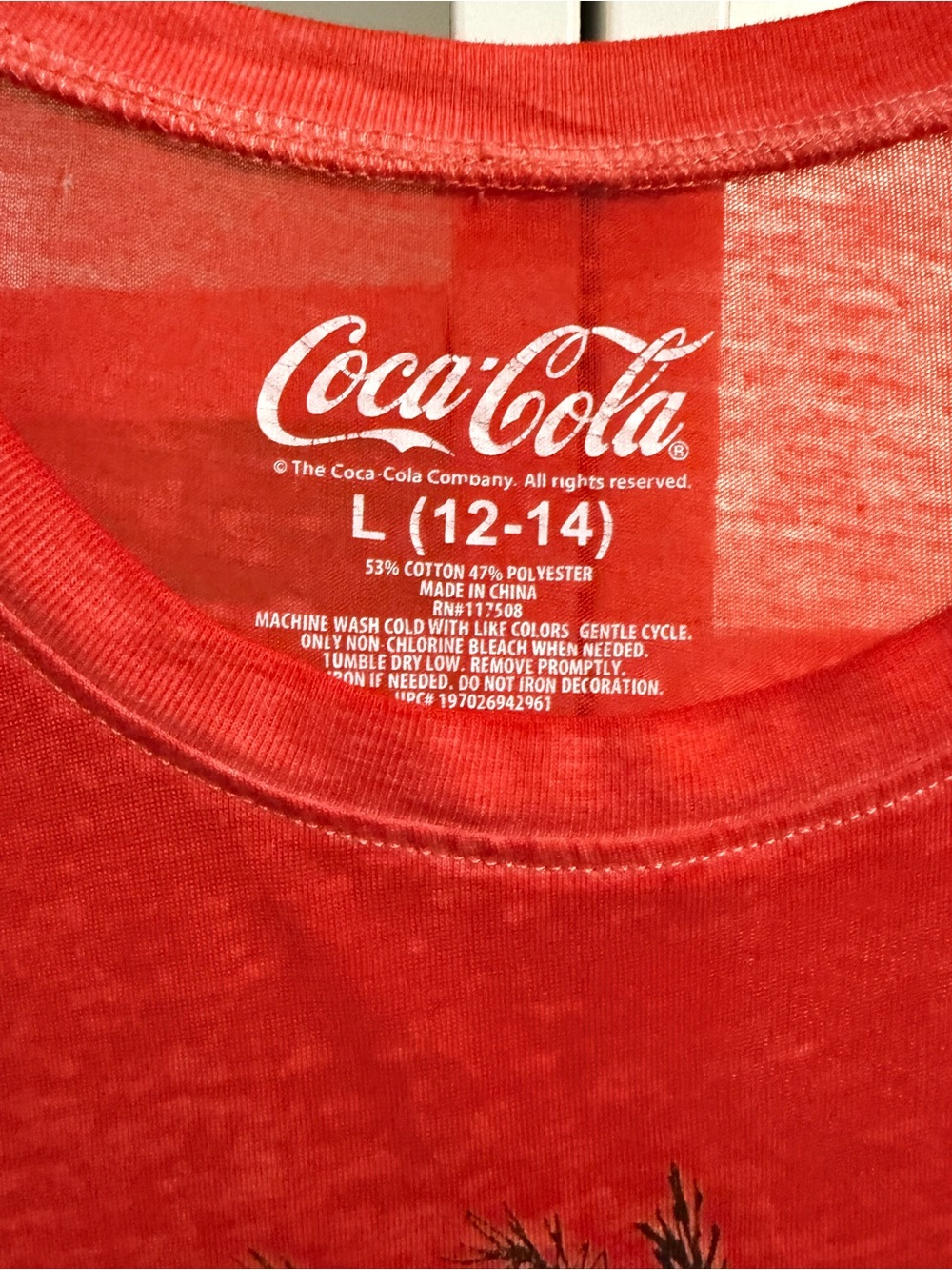 #41 COCA-COLA, GRAPHIC TEE SHIRT 12/14 - Picture 2 of 3